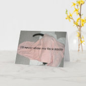 Es tut mir leid, dass ich mich in Scham versteckt Karte (Gelbe Blume)