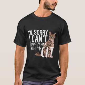 Es tut mir leid, dass ich mit meinem Katzenjunge k T-Shirt