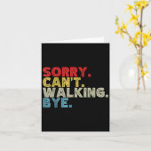 Es tut mir leid, dass ich nicht laufen kann, wer W Karte (Gelbe Blume)