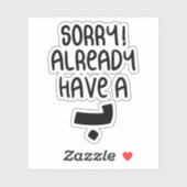 Es tut mir leid, dass ich schon ein Bad auf Arabis Aufkleber (Blatt)