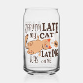 Es tut mir leid, dass ich zu spät dran bin dosenglas (Rückseite)