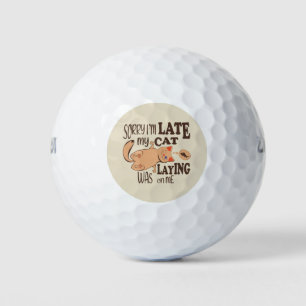 Es tut mir leid, dass ich zu spät dran bin golfball