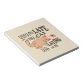 Es tut mir leid, dass ich zu spät dran bin notizblock (angewinkelt)