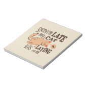 Es tut mir leid, dass ich zu spät dran bin notizblock (Rotiert)