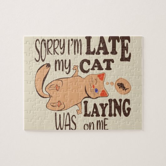 Es tut mir leid, dass ich zu spät dran bin puzzle (Horizontal)