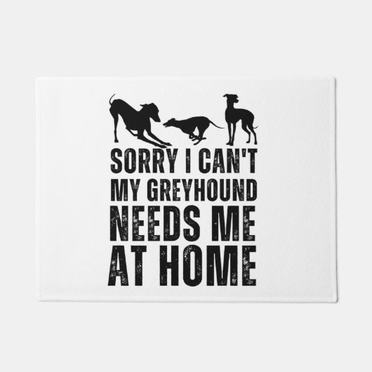 Es tut mir leid, dass mein Windhund mich bei der Z Fußmatte (Vorderseite)