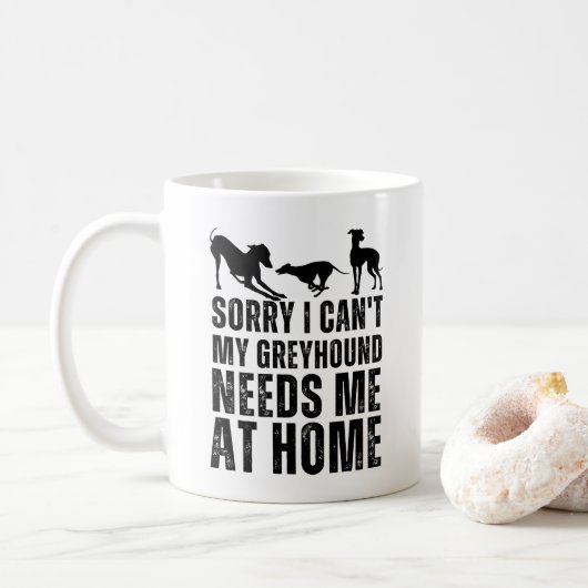 Es tut mir leid, dass mein Windhund mich bei der Z Kaffeetasse (Mit Donut)