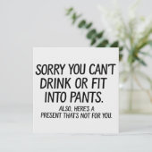 Es tut mir leid, dass Sie keine Schwangerschaft tr Einladung (Stehend Vorderseite)