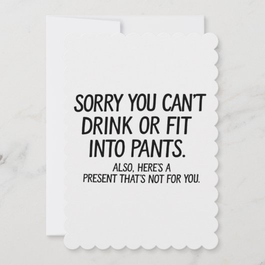 Es tut mir leid, dass Sie keine Schwangerschaft tr Einladung (Vorderseite)