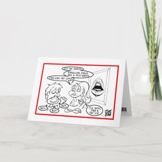 ES TUT MIR LEID: "FAT-LIPPE " KARTE (Vorderseite)