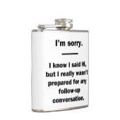 Es tut mir leid. flachmann (Rechts)