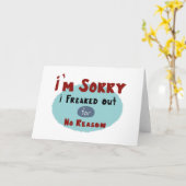 Es tut mir leid flippte ich heraus für keine karte (Gelbe Blume)