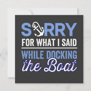 Es tut mir leid für das, was ich während ich dockt einladung