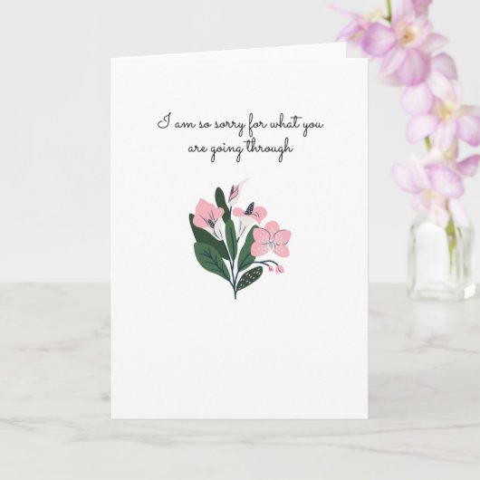 Es tut mir leid für das, was Sie durchmachen Karte (Orchidee)