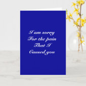 Es tut mir leid für den Schmerz, den ich dir verur Karte (Gelbe Blume)