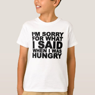 Es tut mir leid für, was ich sagte, als ich T-Shirt