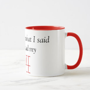 Es tut mir leid für, was ich sagte, bevor ich tasse
