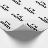 Es tut mir leid geschenkpapier (Ecke)