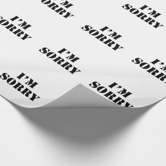 Es tut mir leid geschenkpapier (Ecke)