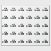 Es tut mir leid geschenkpapier (Flach)