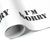 Es tut mir leid geschenkpapier (Rolleneckpunkt)