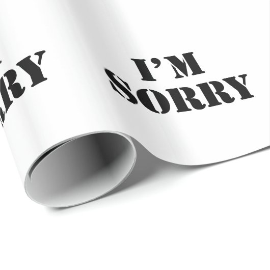 Es tut mir leid geschenkpapier (Rolleneckpunkt)
