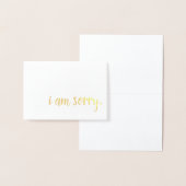 Es tut mir leid, Goldfolie Folienkarte (Anzeige)