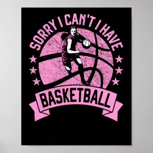Es tut mir leid, ich kann keinen Basketball Girls Poster (Vorne)