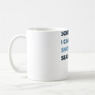 Es tut mir leid, ich kann nicht Ski-Saison, Winter Kaffeetasse