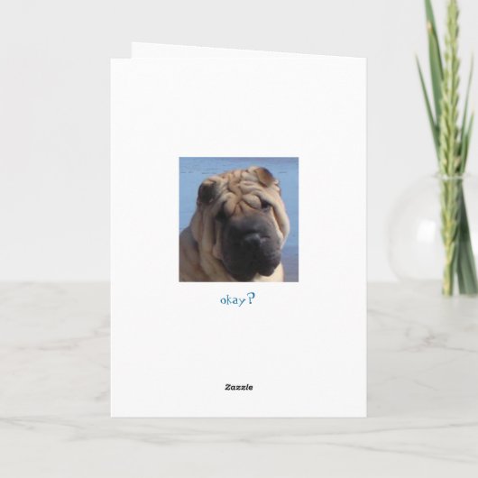 Es tut mir leid karte (Rückseite)