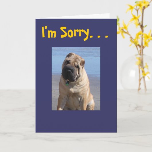 Es tut mir leid karte (Gelbe Blume)