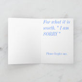 Es tut mir leid karte (Innenseite)