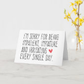 Es tut mir leid karte (Gelbe Blume)