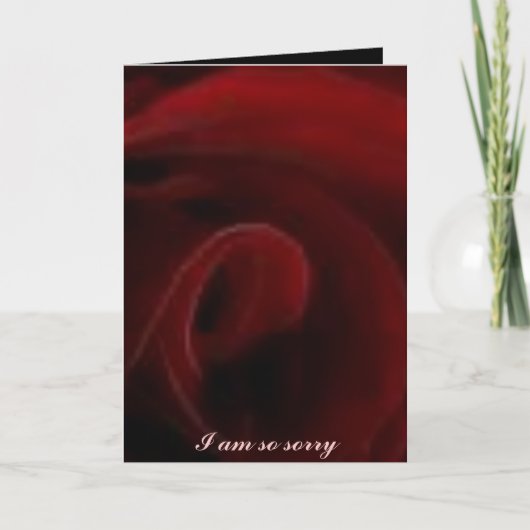 Es tut mir leid karte (Vorderseite)