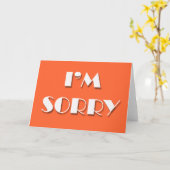 Es tut mir leid karte (Gelbe Blume)