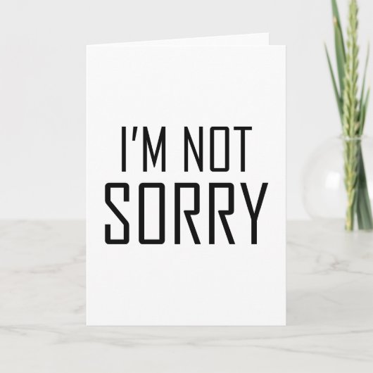 Es tut mir leid karte (Vorderseite)