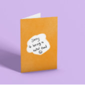 Es tut mir leid karte