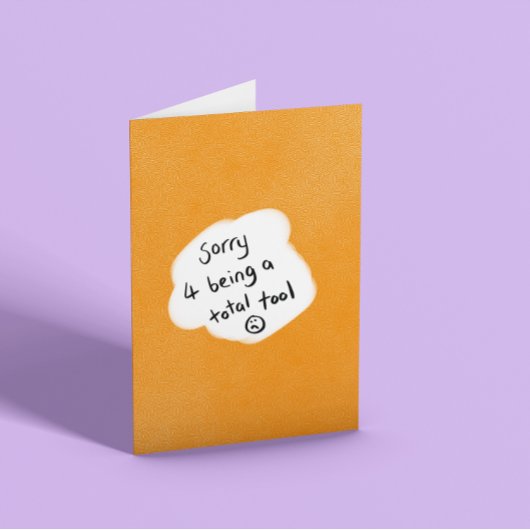 Es tut mir leid karte