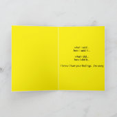 Es tut mir leid... karte (Innenseite)