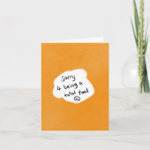 Es tut mir leid karte (Vorderseite)