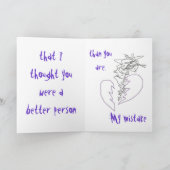 Es tut mir leid karte (Innenseite)