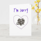 Es tut mir leid karte (Gelbe Blume)