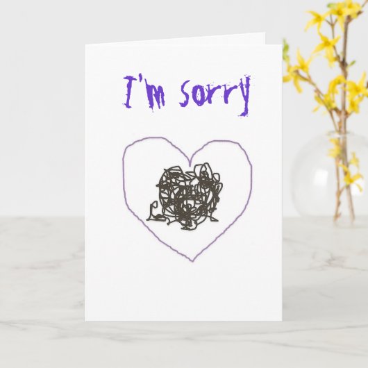 Es tut mir leid karte (Gelbe Blume)