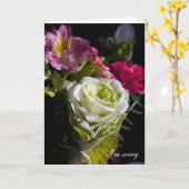 Es tut mir leid karte (Gelbe Blume)