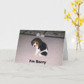 Es tut mir leid karte (Gelbe Blume)