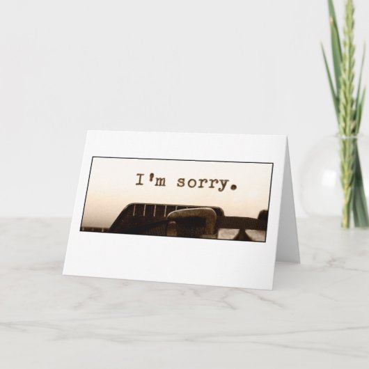 Es tut mir leid karte (Vorderseite)