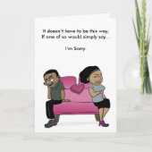 Es tut mir leid karte (Vorderseite)