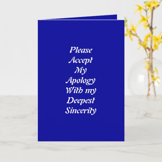 Es tut mir leid, Karten zu grüßen (Gelbe Blume)