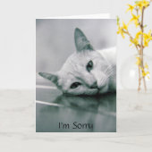 Es tut mir leid Katzenkarte Karte (Gelbe Blume)