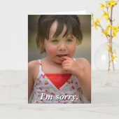 Es tut mir leid. Können wir Freunde jedoch sein? Karte (Gelbe Blume)